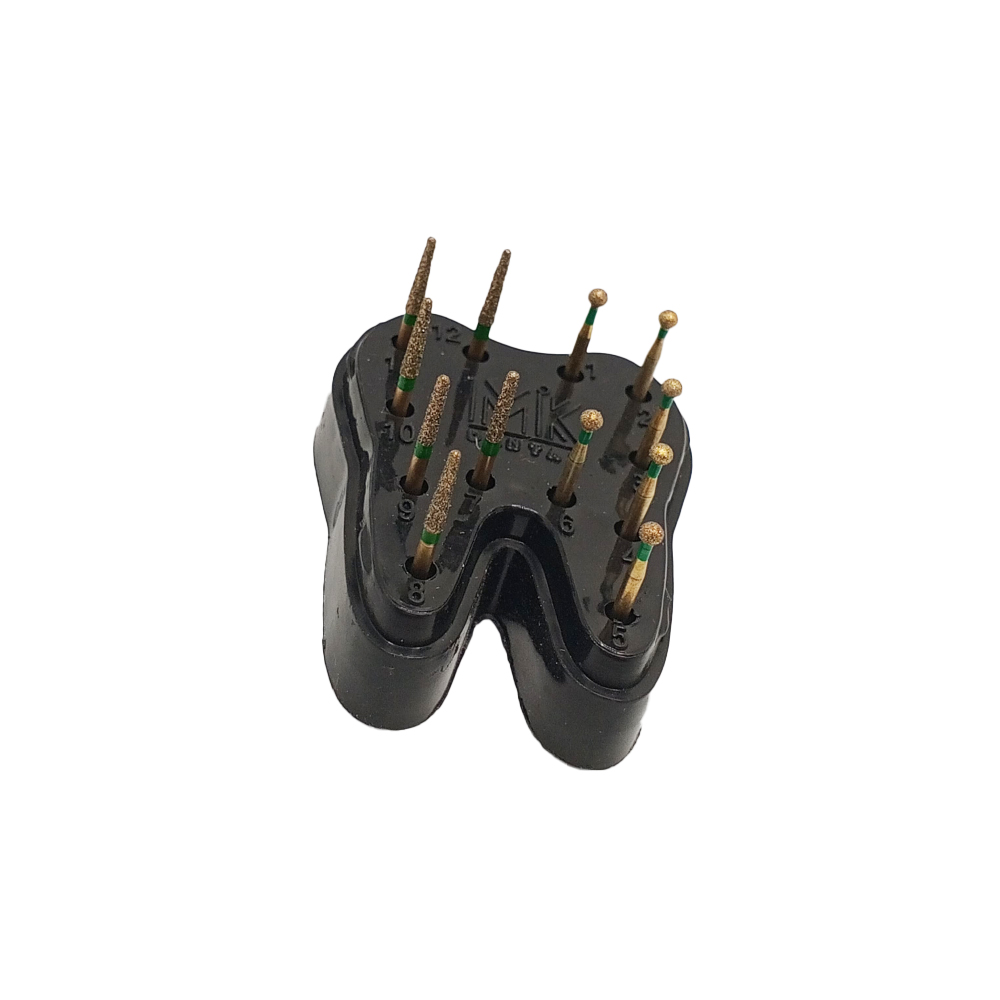 MiK Zirconia Retrieval Bur Kit - Half Round Half Straight