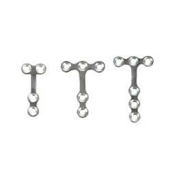 SK Surgicals SS Mini Bone Plates T Shape With Gap - 1.5mm (Pack of 2) - 1