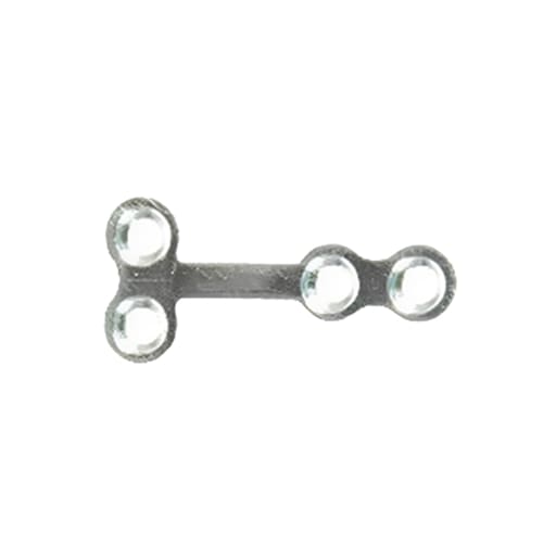 SK Surgicals SS Mini Bone Plates T Shape With Gap - 1.5mm (Pack of 2)