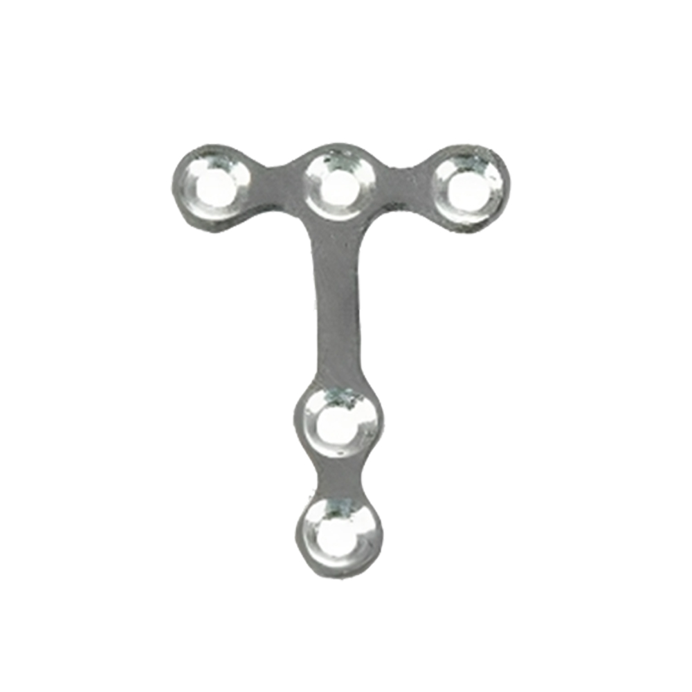 SK Surgicals SS Mini Bone Plates T Shape With Gap - 1.5mm (5 Holes) 105.540S