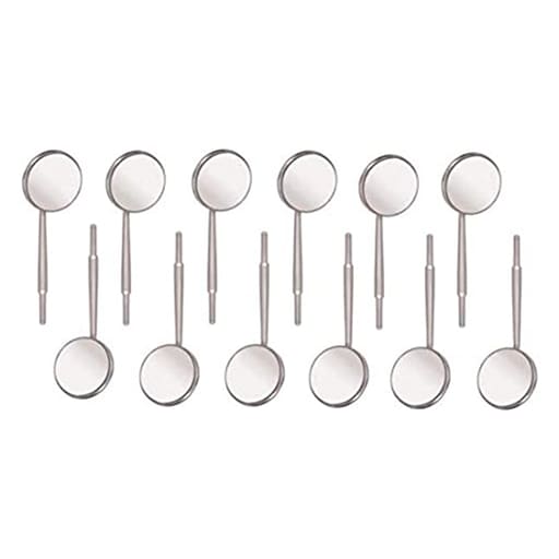 Oracraft Plain Mouth Mirror Tops Set Of 12 - MMTP5