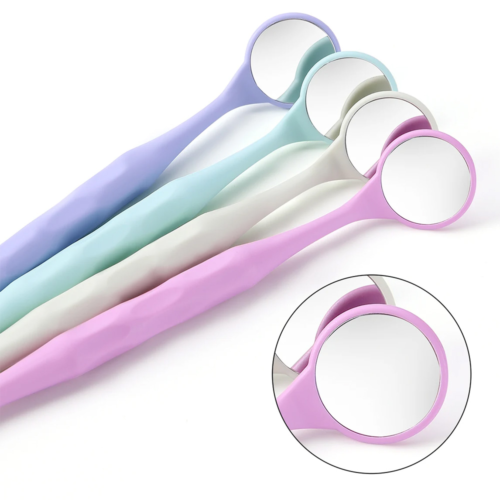 Hahnenkratt Relax FS Rhodium Mouth Mirror #5 Assorted Pack Of 10 (7110)