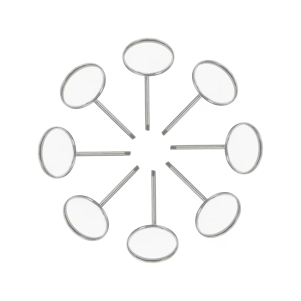 Waldent Mouth Mirror Tops Plain #4 Pack of 12 (K13/4)