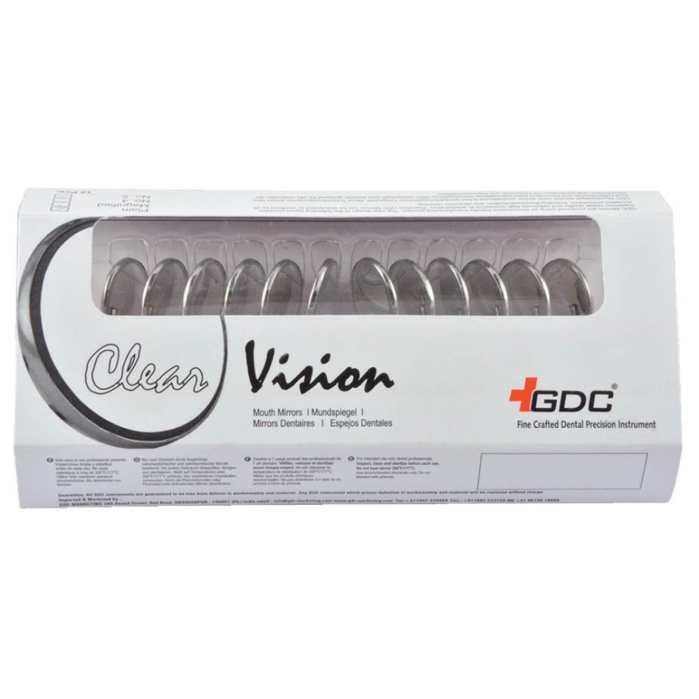 GDC Mouth Mirror Tops Plain Pack Of 12 Pcs - 3 (Mmtp3)