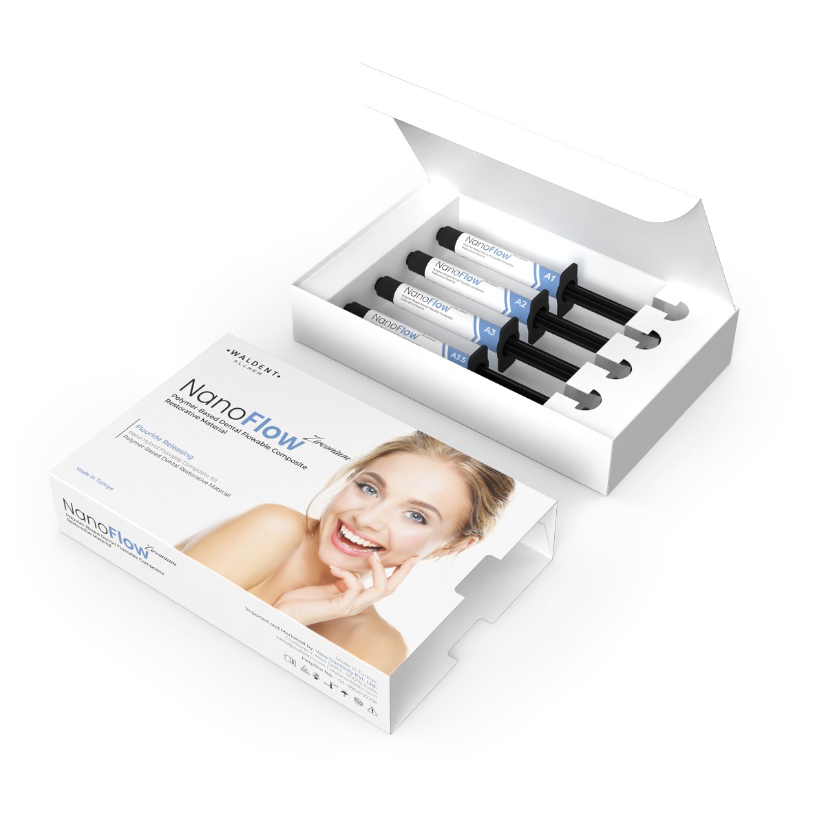 Waldent Alchem NanoFlow Zirconium Flowable Composite Kit (Pack of 4)