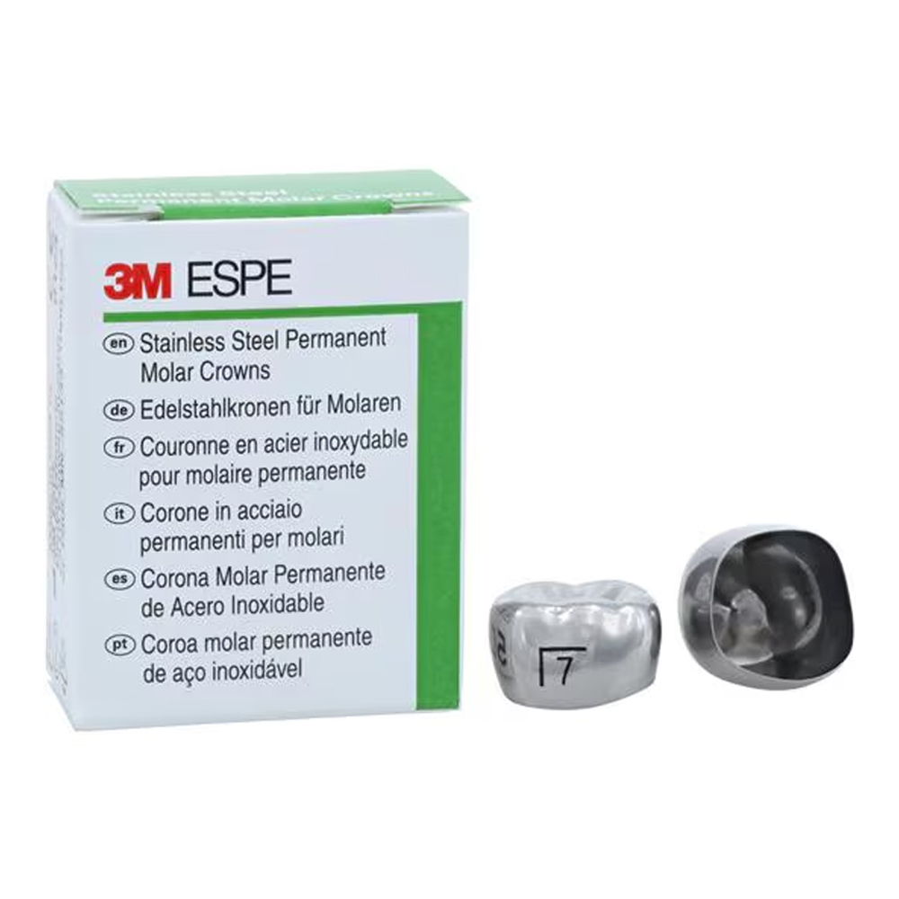 3M ESPE Stainless Steel Permanent 1st Molar Crown (Set Of 5)