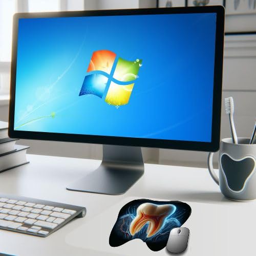 Unique Dents Tooth Shape Mouse Pad