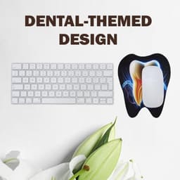 Unique Dents Tooth Shape Mouse Pad - 4