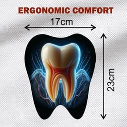 Unique Dents Tooth Shape Mouse Pad - 3