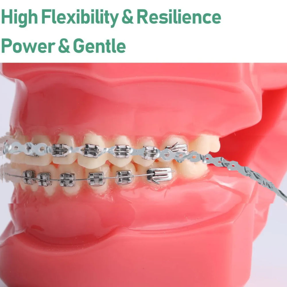 U Ortho E-Chain (15 ft) - Long Grey