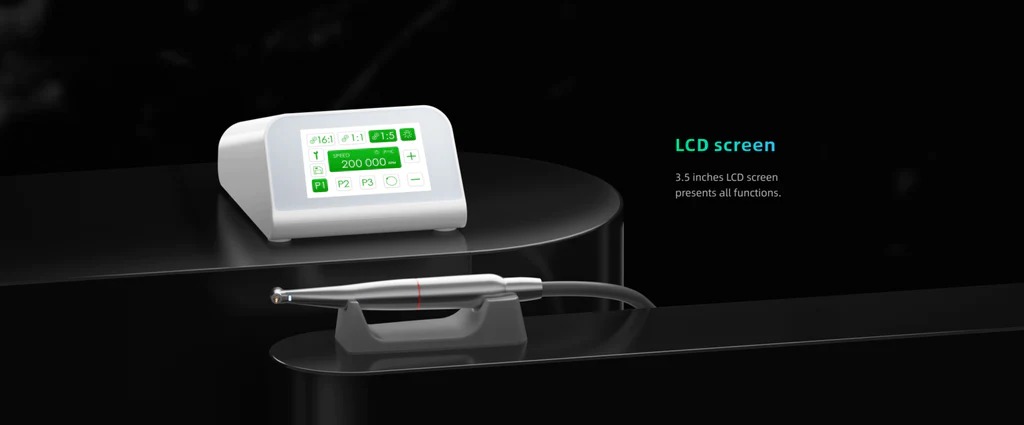 Woodpecker MT2 Dental Brushless Electric Motor With 1:5 LED Contra Angle Handpiece