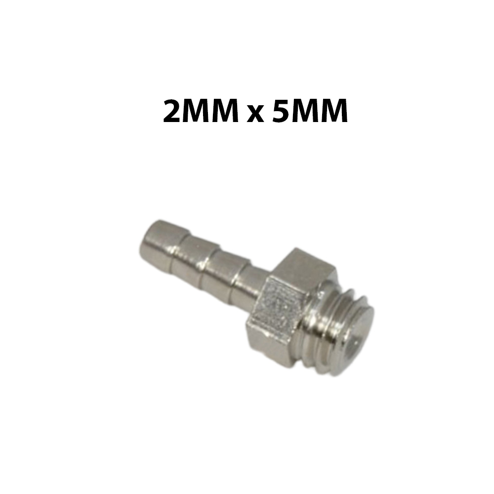 Sparedent Brass Hex Nipple - 2MM X 5MM