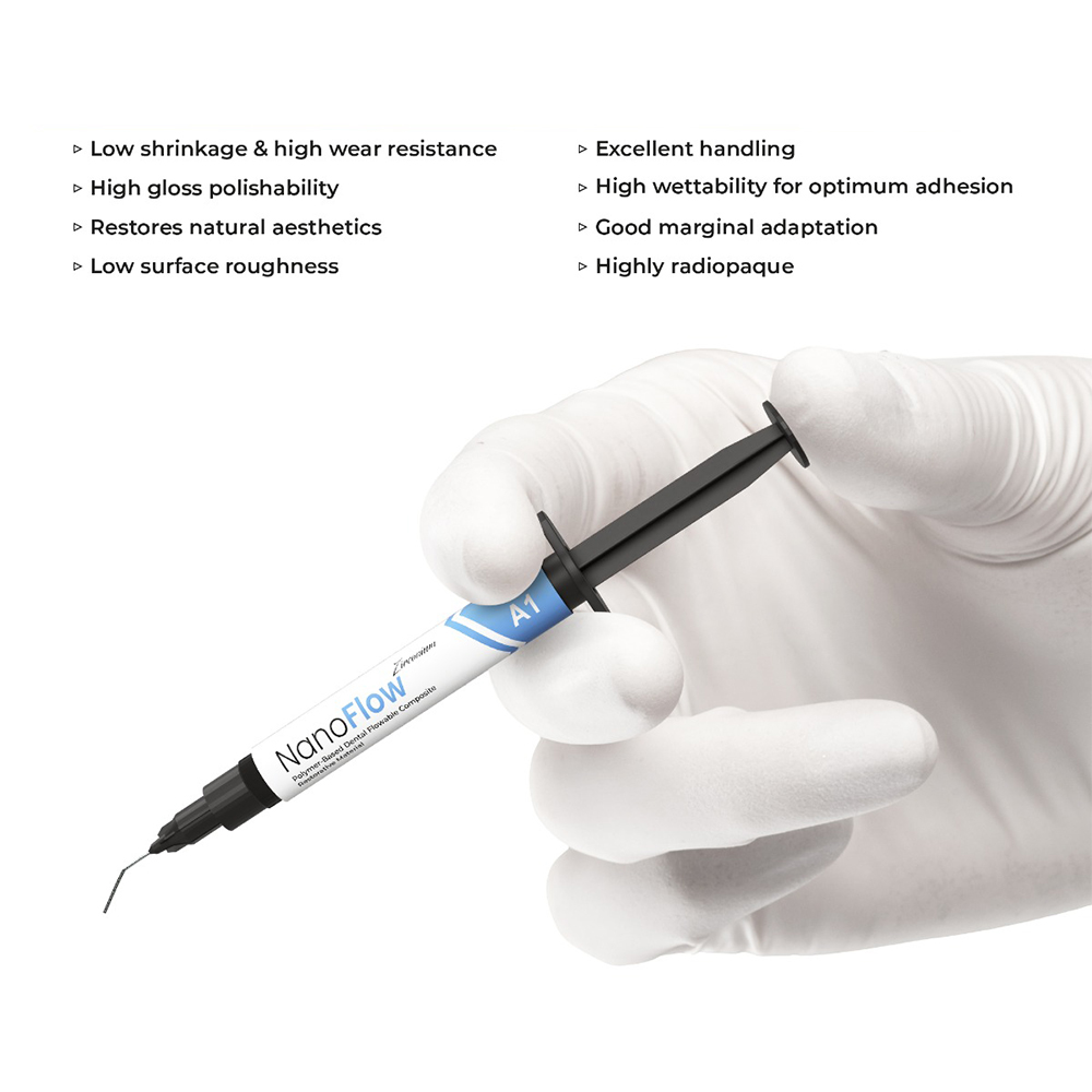 Waldent Alchem NanoFlow Zirconium Flowable Composite Kit (Pack of 4)