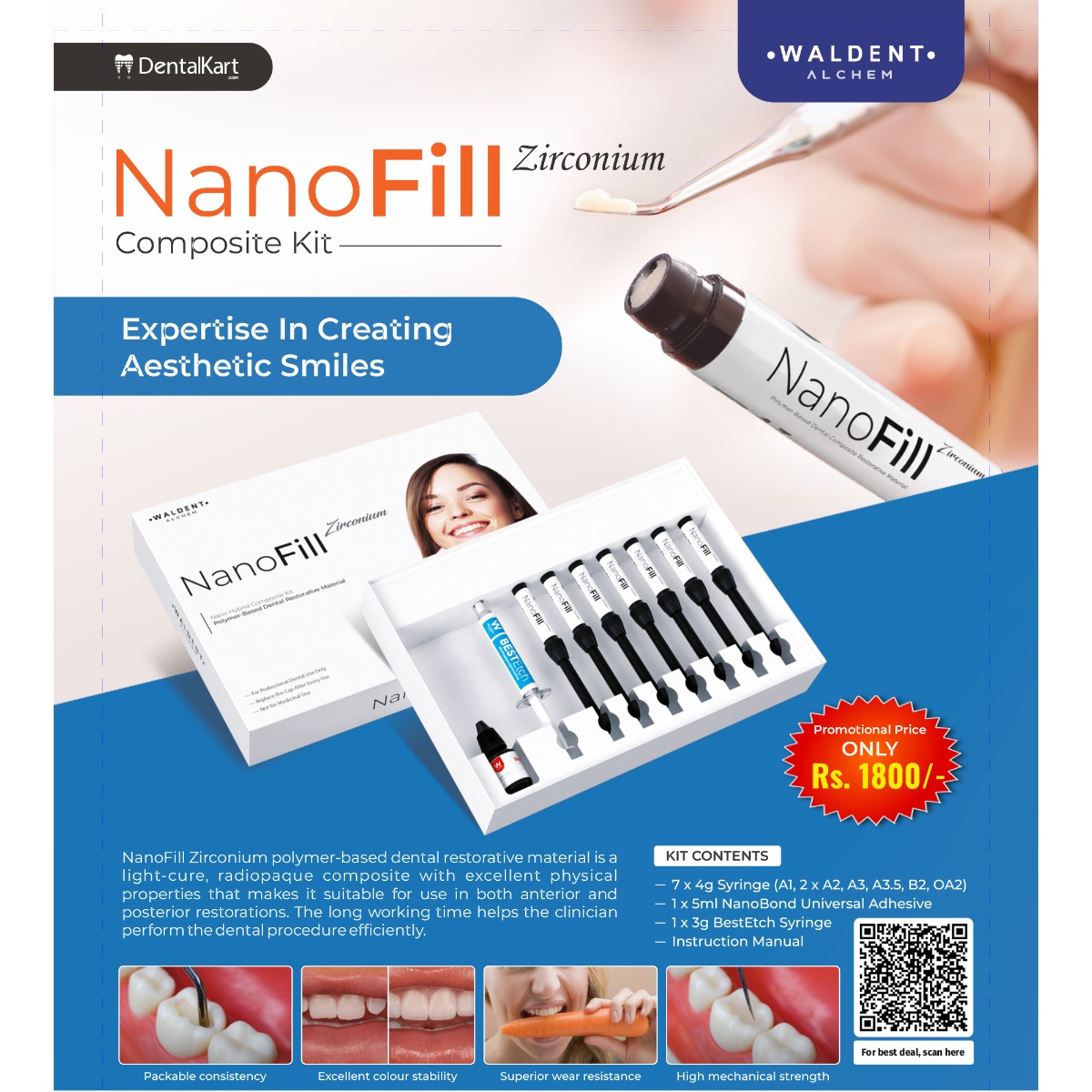 Waldent NanoFill Zirconium Composite Kit 