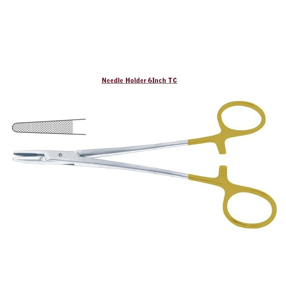 Julldent Needle Holder With Tungsten Carbide Tip - 6