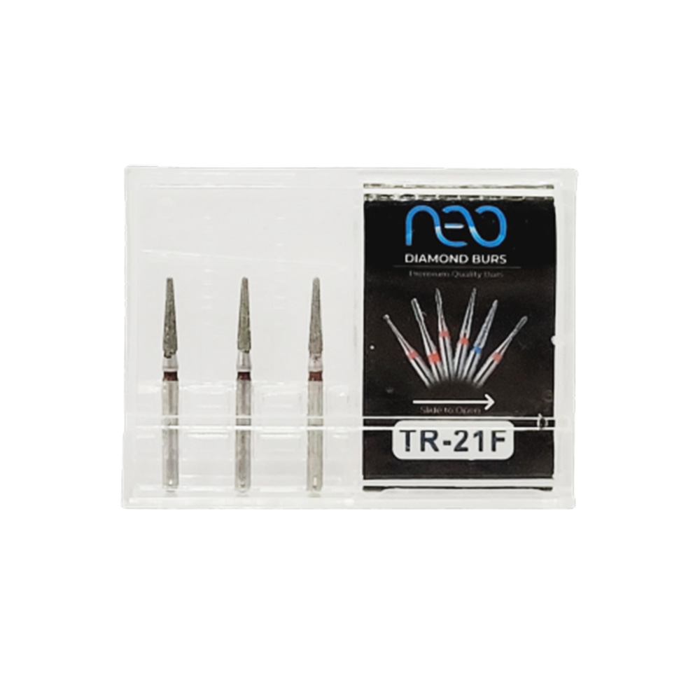 NewDiamond Tapered Round Diamond Bur TR-21F(Pack Of 3)
