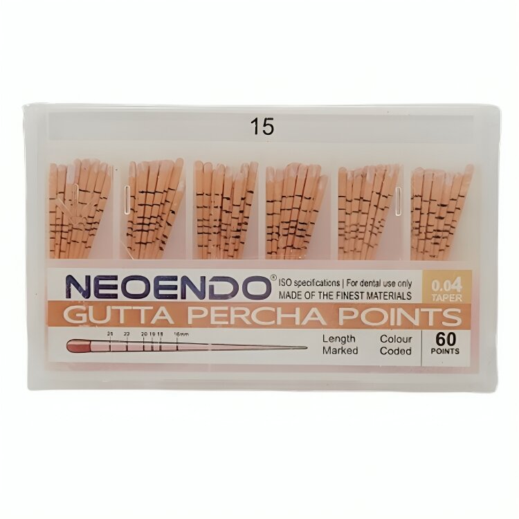 Neoendo Gutta Percha Points 4% (Length Marked)
