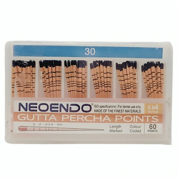 Neoendo Gutta Percha Points 4% (Length Marked)