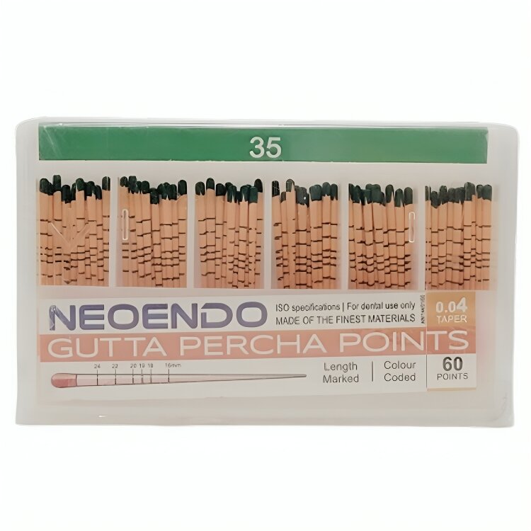 Neoendo Gutta Percha Points 4% (Length Marked) # 35