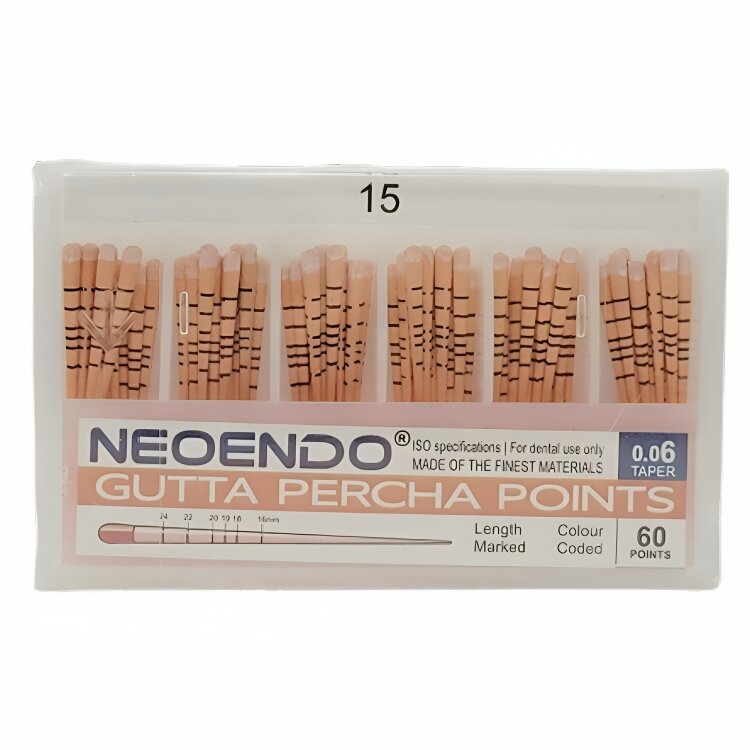 Neoendo Gutta Percha Points 6% (Length Marked)