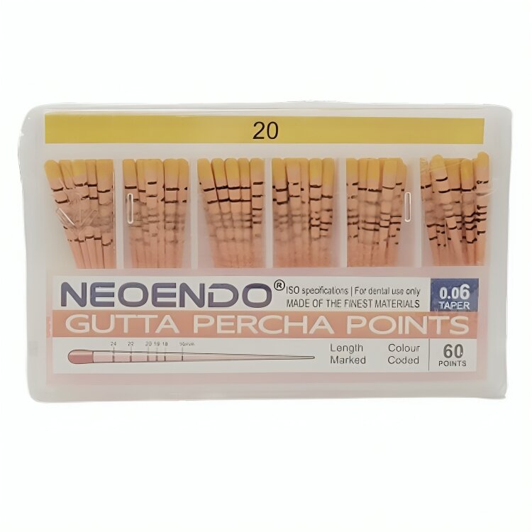 Neoendo Gutta Percha Points 6% (Length Marked)