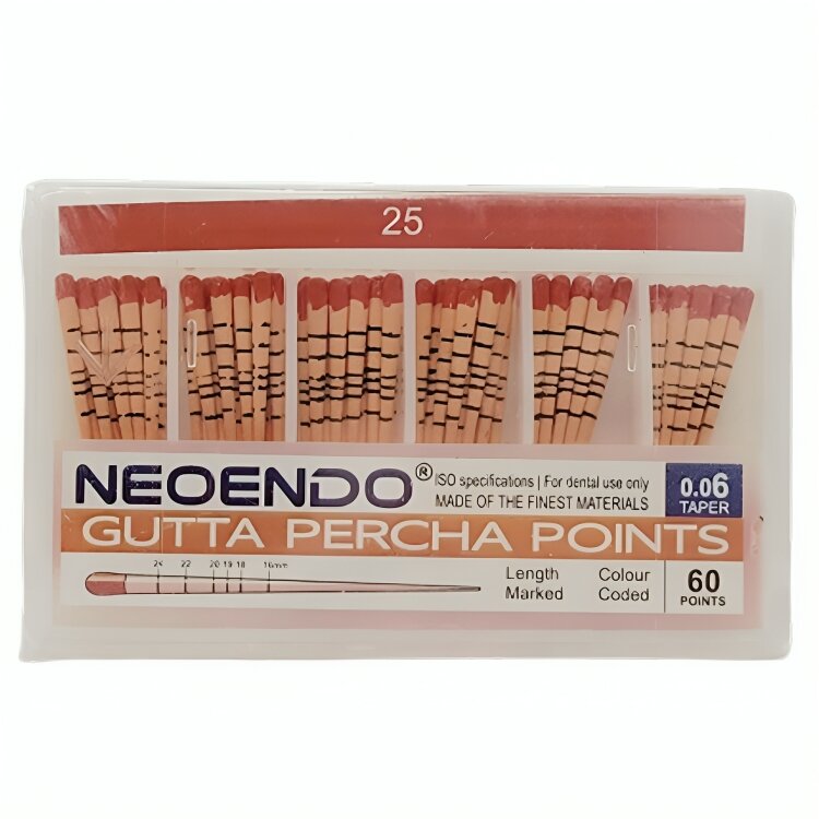 Neoendo Gutta Percha Points 6% (Length Marked)