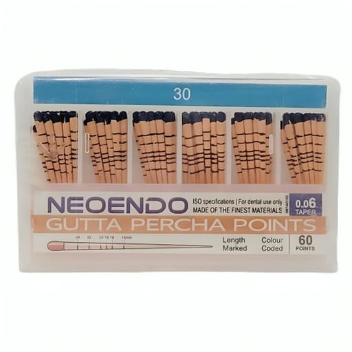 Neoendo Gutta Percha Points 6% (Length Marked)