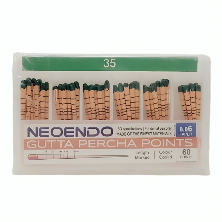 Neoendo Gutta Percha Points 6% (Length Marked) # 35