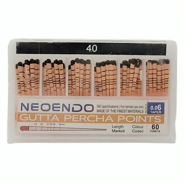 Neoendo Gutta Percha Points 6% (Length Marked) # 40