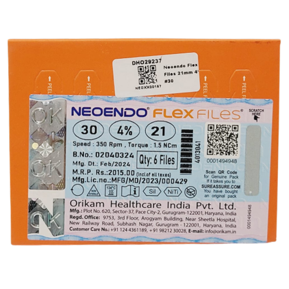NeoEndo Flex Rotary Files 21mm    