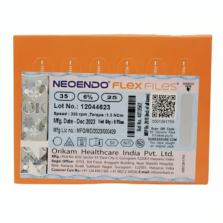 Neoendo Flex Files 25mm 6% #35