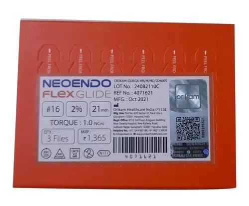 Neoendo Flex Glide File 21mm 2% #16 (Pack of 3)