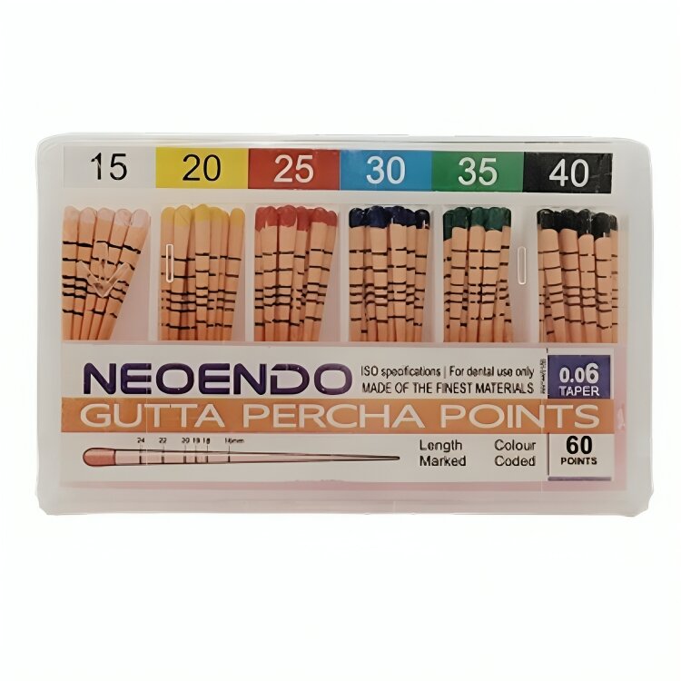 Neoendo Gutta Percha Points 6% (Length Marked) # 15-40