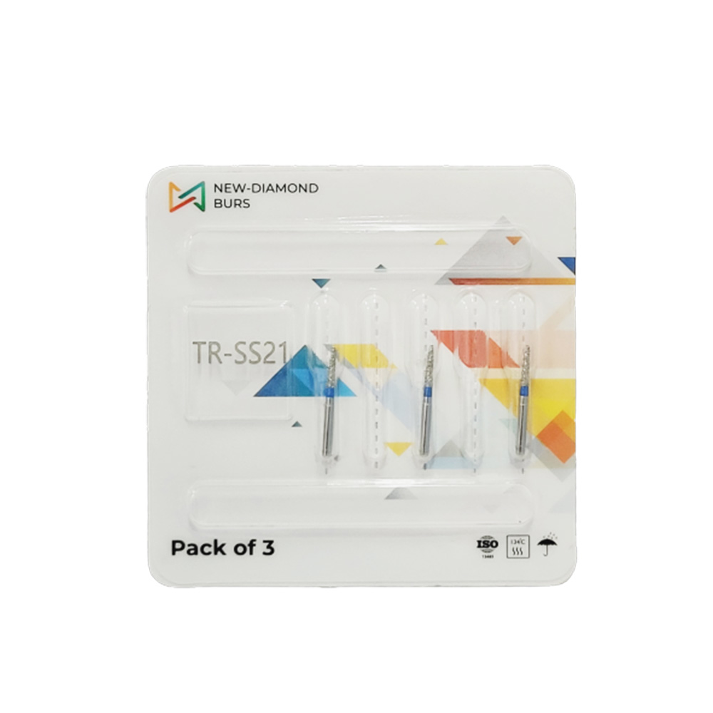 NewDiamond Tapered Round Diamond Bur TR-SS21 (Pack of 3)