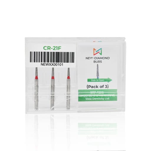 NewDiamond Crown Cutting Diamond Bur -CR (Pack Of 3)