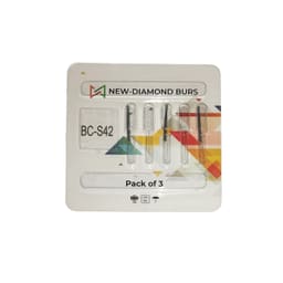 NewDiamond Ball Collar FG Diamond Bur BC-S42 (Pack Of 3)