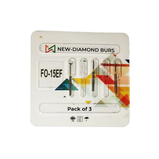 NewDiamond Flame Ogival FG Diamond Bur FO-15EF (Pack Of 3)
