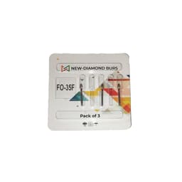 NewDiamond Flame Ogival FG Diamond Bur FO-35F (Pack Of 3) - 2