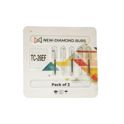 NewDiamond Tapered Cone FG Diamond Bur TC-26EF (Pack Of 3)