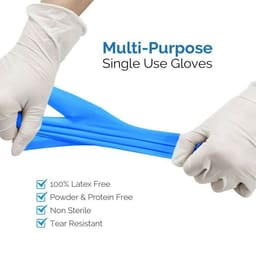 Waldent Nitrile Examination Gloves Blue (Pack of 80 Pcs) - 19