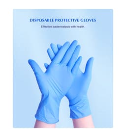 Waldent Nitrile Examination Gloves Blue (Pack of 80 Pcs) - 22