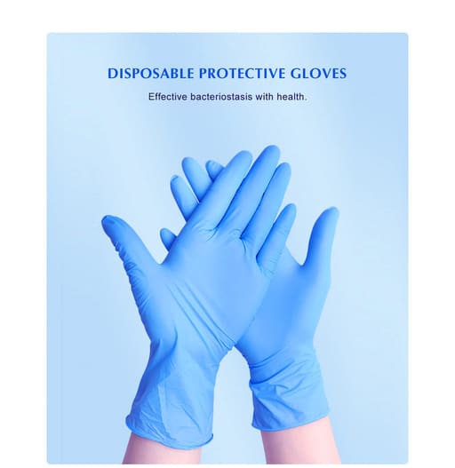 Waldent Nitrile Examination Gloves Blue (Pack of 80 Pcs)