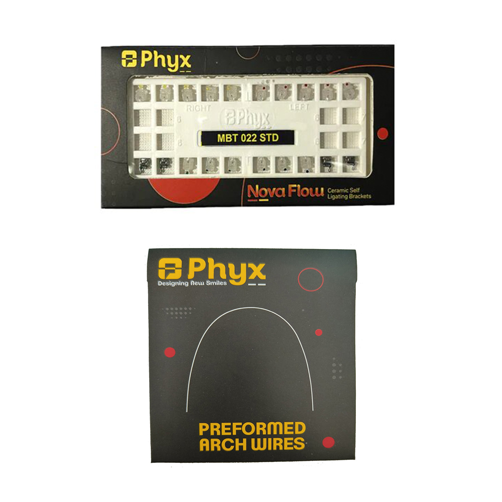 Phyx Nova Flow Ceramic Self Ligating Brackets