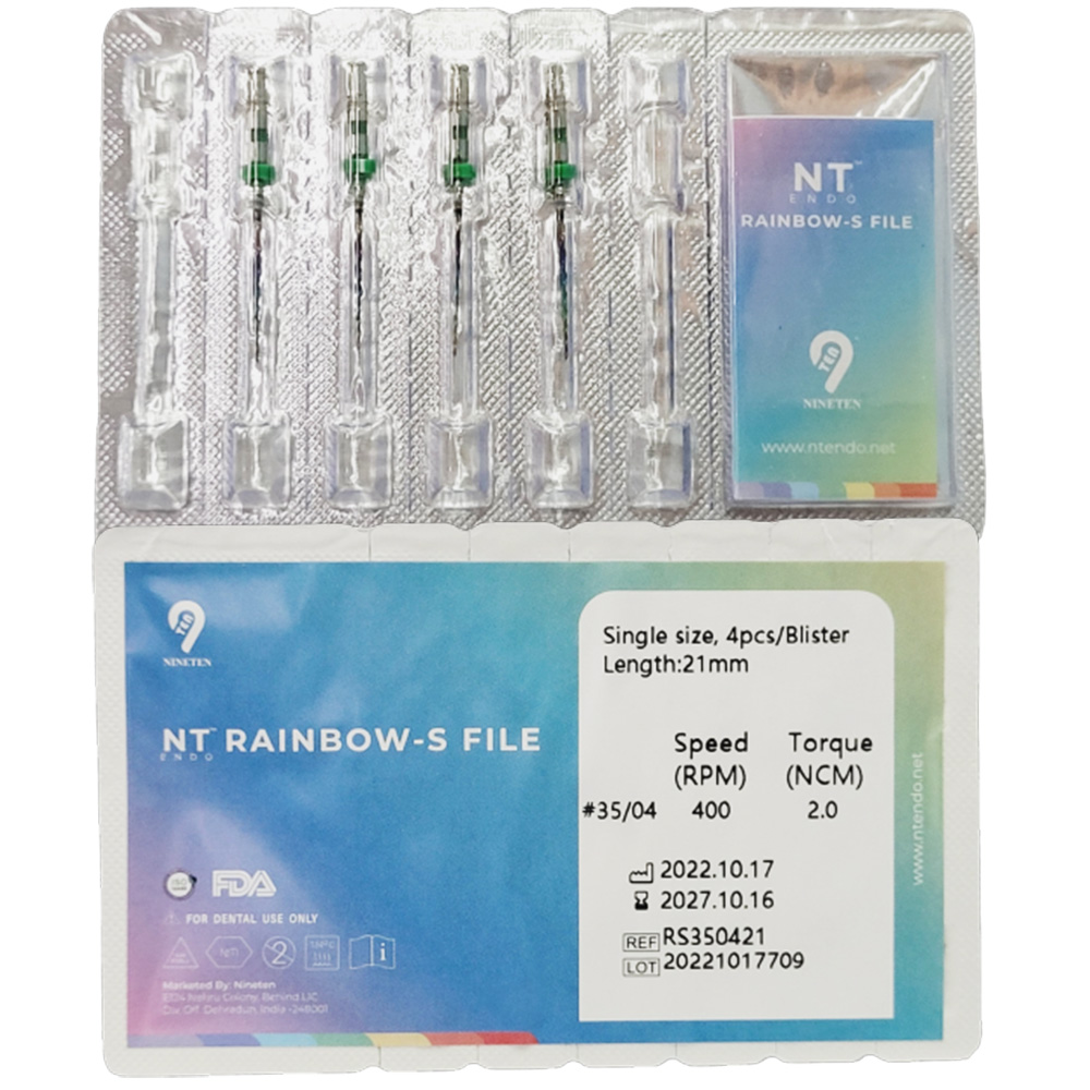 NT Rainbow S Refills NiTi Rotary Files - 4%/21mm 35