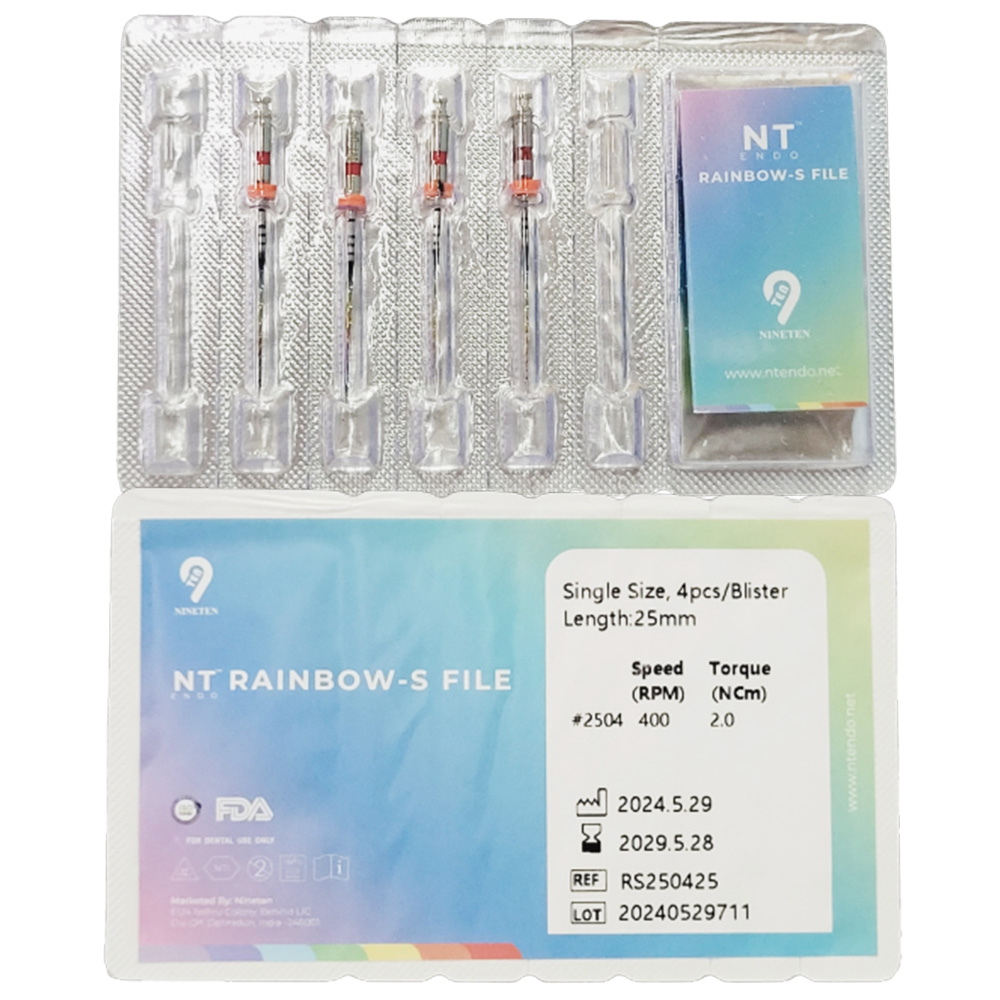 NT Rainbow S NiTi Rotary Files