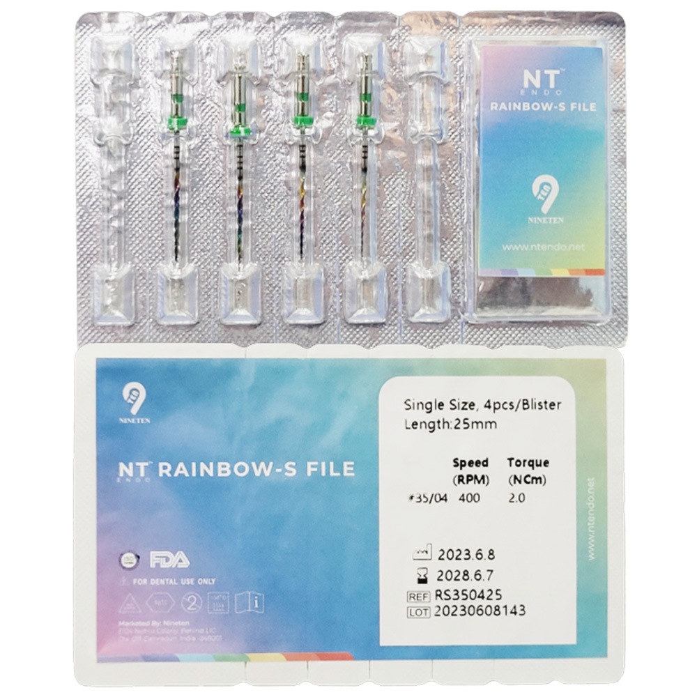 NT Rainbow S NiTi Rotary Files