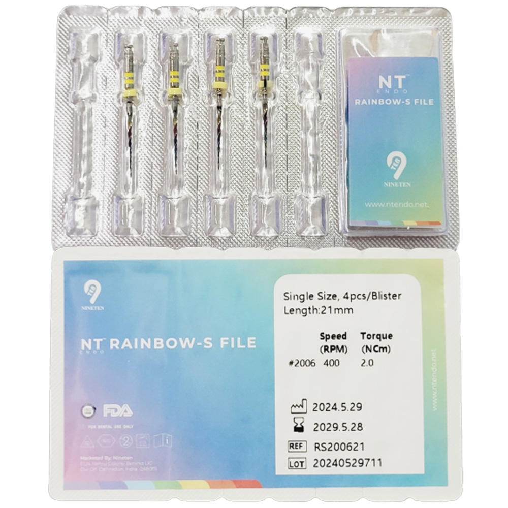 NT Rainbow S NiTi Rotary Files
