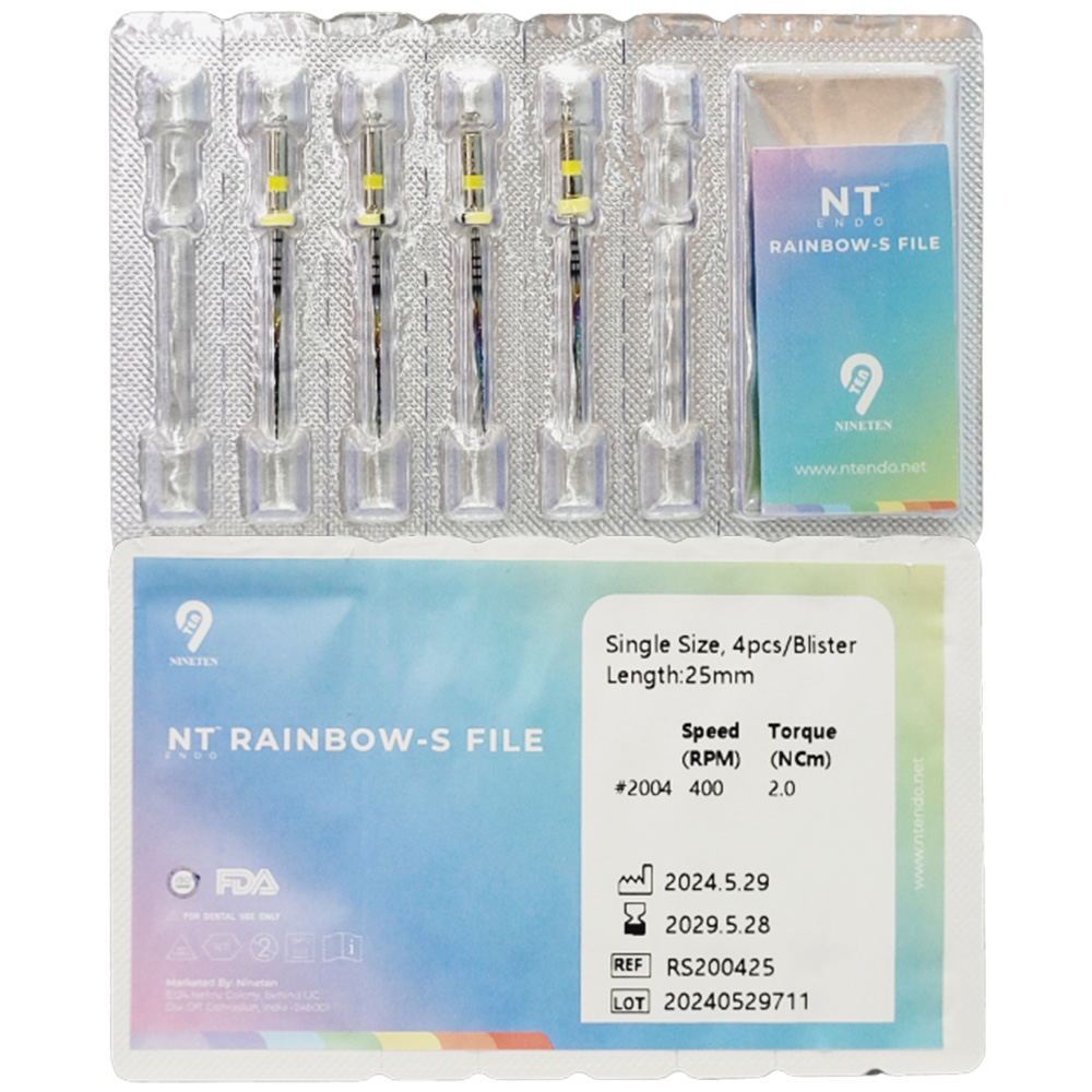 NT Rainbow S NiTi Rotary Files