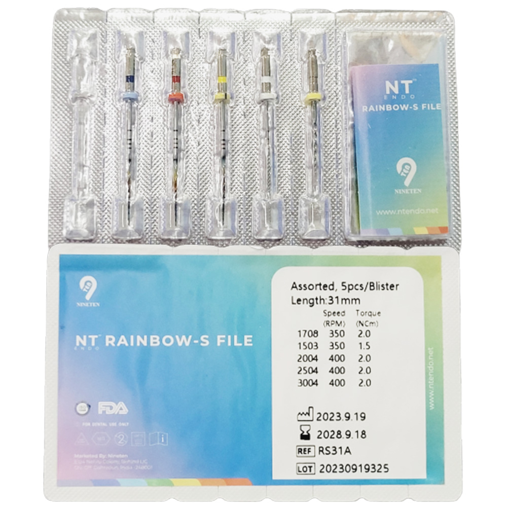 NT Rainbow S NiTi Rotary Files