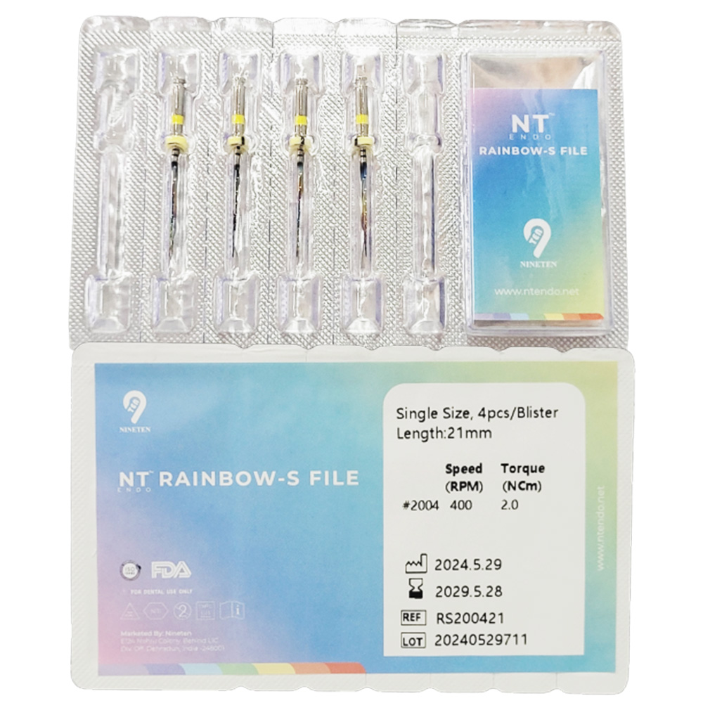 NT Rainbow S Refills NiTi Rotary Files - 4%/21mm 20